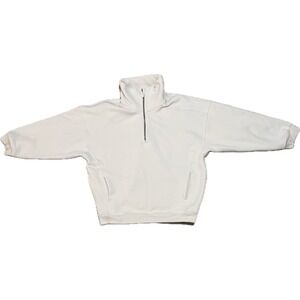 Lululemon Scuba Oversized Half-Zip White Opal M/L Funnel Neck Pullover